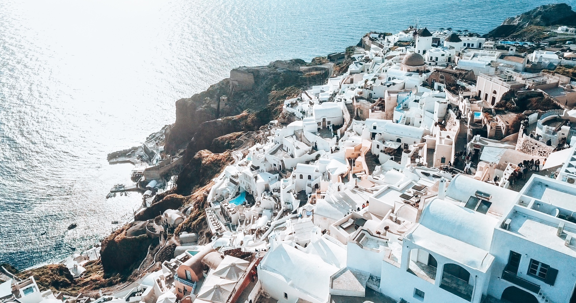 Santorini Aerial View